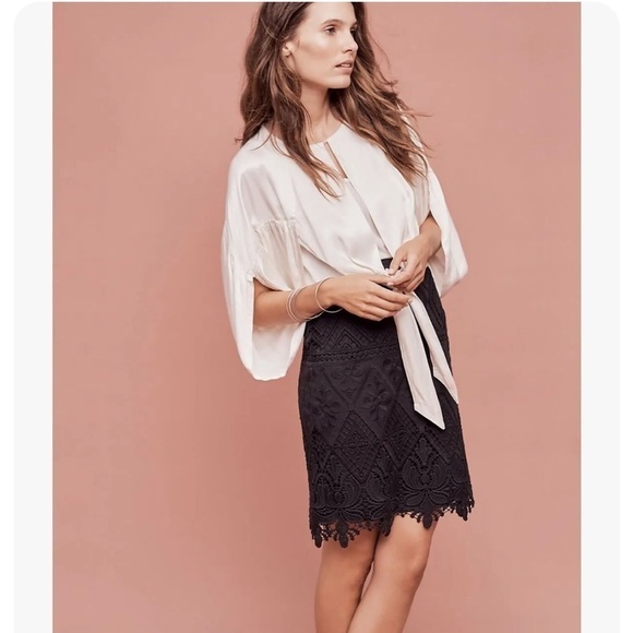 Anthropologie Dresses & Skirts - Anthropologie Moulinette Soeurs Garden Silhouette Lace Skirt‎ Size 2